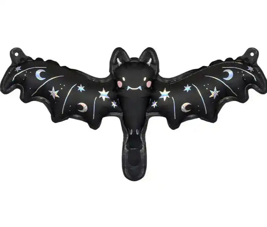 Globo Foil Murciélago Holográfico – 35×12 cm. No apto helio - Narosa Sweet Party Barcelona