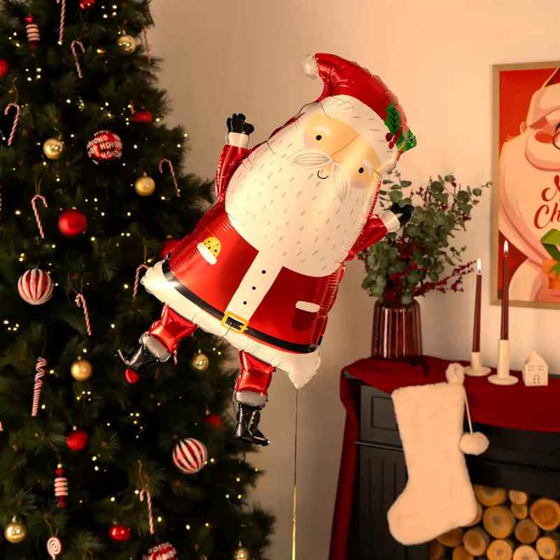 Globo Foil Navidad Papá Noel 94 cm – Apto para Aire y Helio - NAROSA SWEET PARTY
