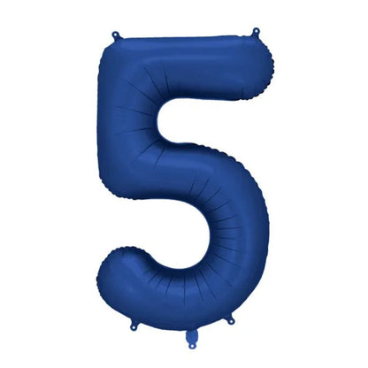 Globo Foil Número 0–9 Azul Marino 86 cm Satinado - NAROSA SWEET PARTY
