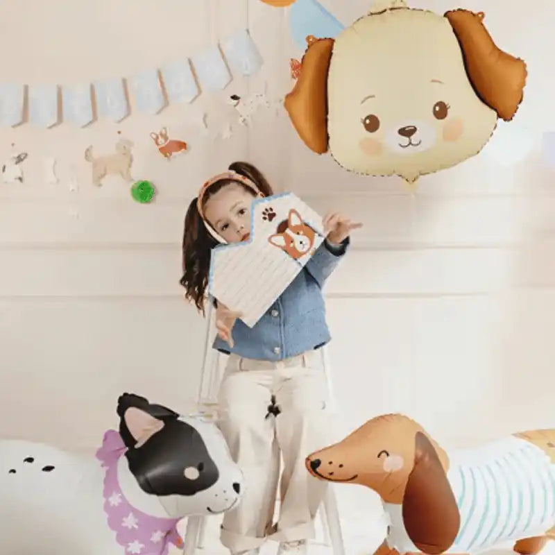 Globo perro apto helio cumpleaños infantil