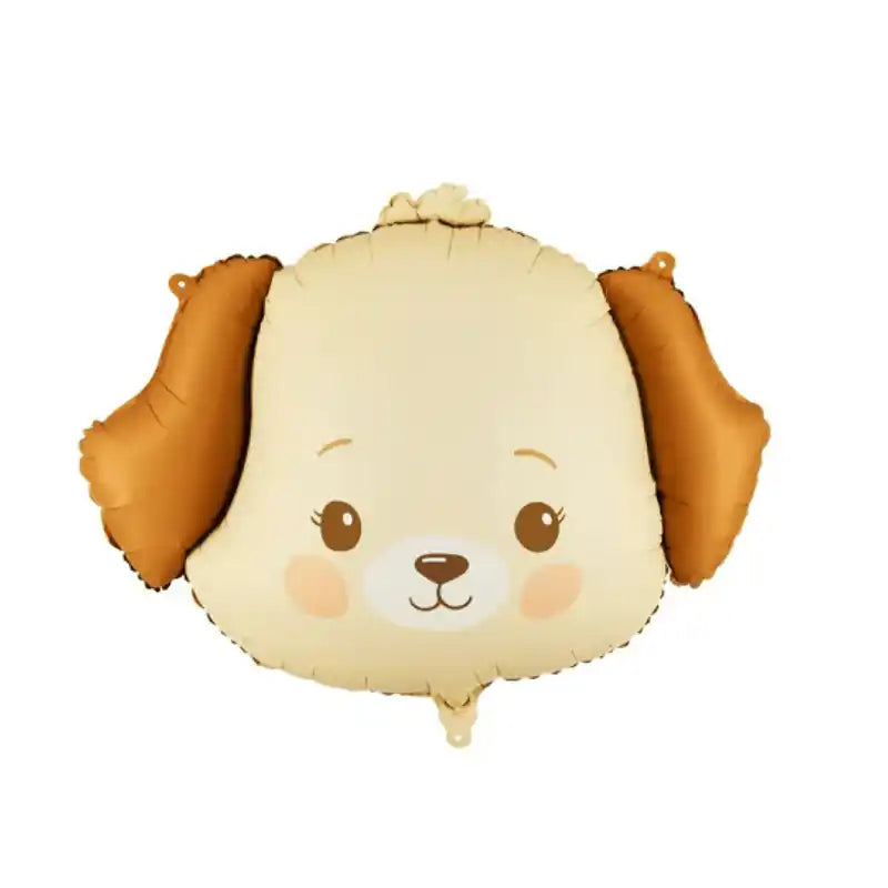 Globo foil perro beige marrón 63x48,5 cm