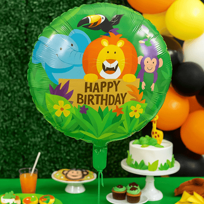 Globo Foil Safari Savana – Cumpleaños 45 cm - NAROSA SWEET PARTY