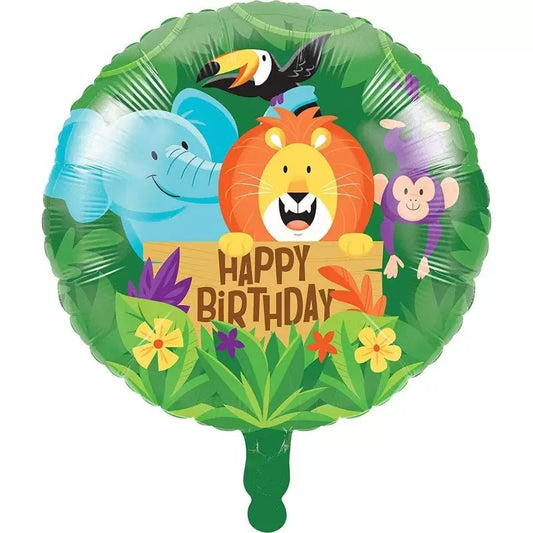 Globo Foil Safari Savana – Cumpleaños 45 cm - NAROSA SWEET PARTY