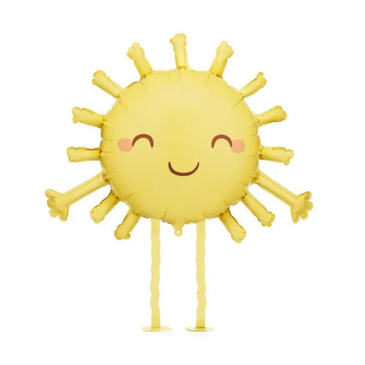 Globo Foil Sol con Patitas 77x62 cm – Amarillo - NAROSA SWEET PARTY