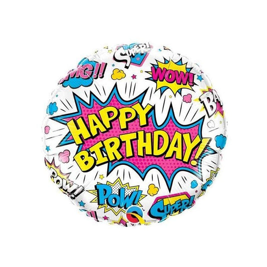 Globo Foil Superhéroe – Cumpleaños 45 cm - NAROSA SWEET PARTY