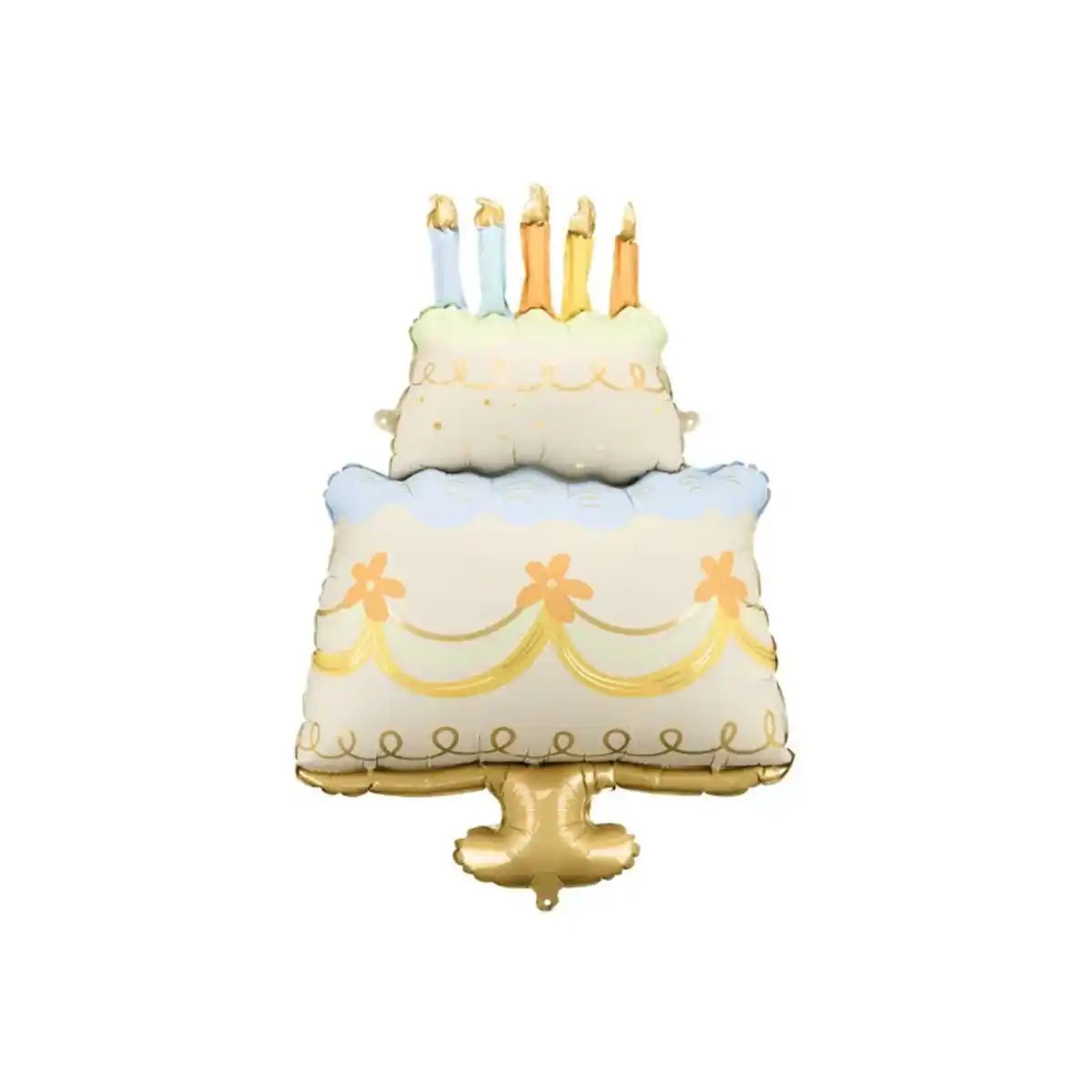 Globo Foil Tarta de Cumpleaños 55x75 cm – Colores Surtidos - NAROSA SWEET PARTY