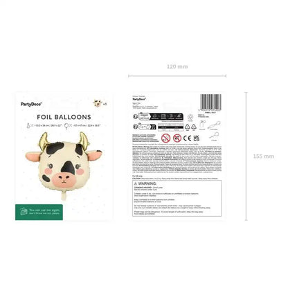 Globo Foil Vaca 57x47 cm – Apto Aire y Helio - NAROSA SWEET PARTY