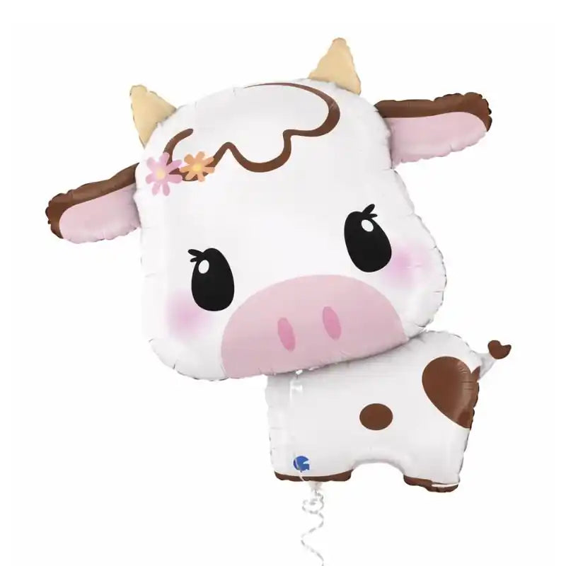 Globo Foil Vaca Cute Multicolor 64 cm – Aire o Helio - NAROSA SWEET PARTY