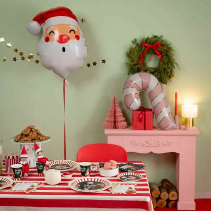 Globo Foil XXL Navidad Cabeza de Papá Noel 87 x 85 cm – Apto para Helio - NAROSA SWEET PARTY