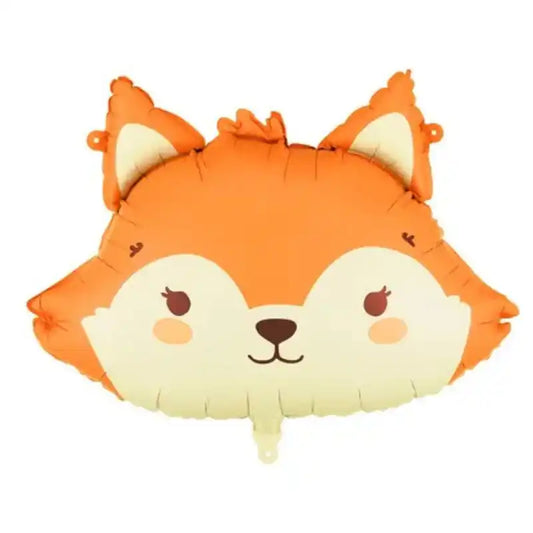 Globo foil zorro naranja crema 57x42 cm