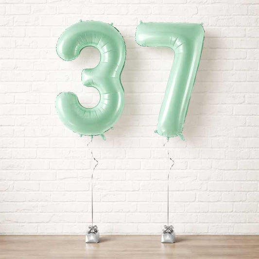 Pack de globos número gigante pastel para aniversarios y celebraciones