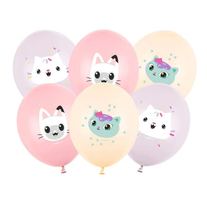 Globos 30 cm Gabby’s Dollhouse Mix (Set de 6) - NAROSA SWEET PARTY