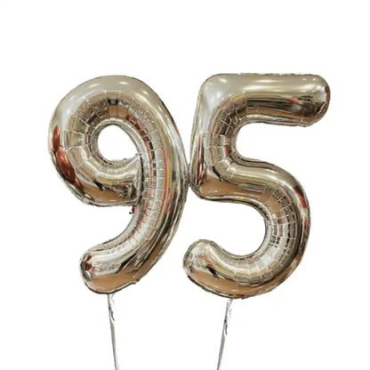 Globos Número Helio 72 cm – Bouquet Simple Metalizado - Narosa Sweet Party Barcelona