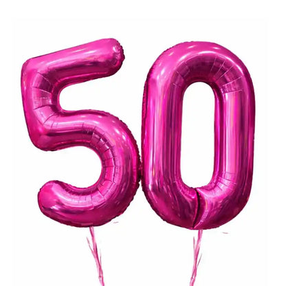 Globos Número Helio 72 cm – Bouquet Simple Metalizado - Narosa Sweet Party Barcelona