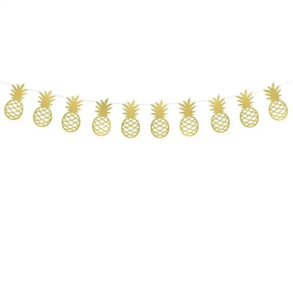 Guirnalda Aloha - Piñas doradas, 1,5 m - Narosa Sweet Party Barcelona