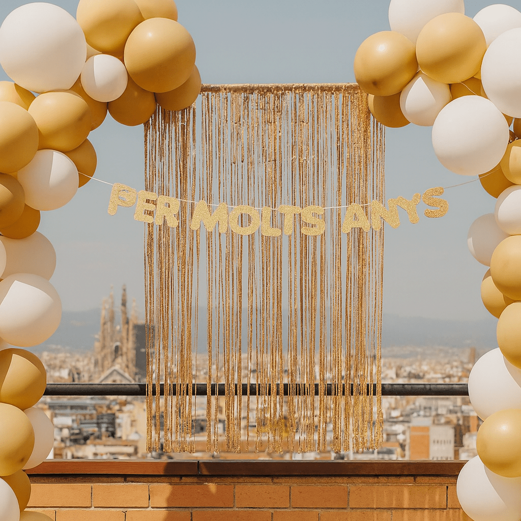 Guirnalda de banderines “Per Molt Anys” - NAROSA SWEET PARTY