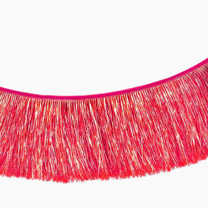 Guirnalda de Flecos Metalizada 20 x 150 cm – Roja o Dorada - NAROSA SWEET PARTY