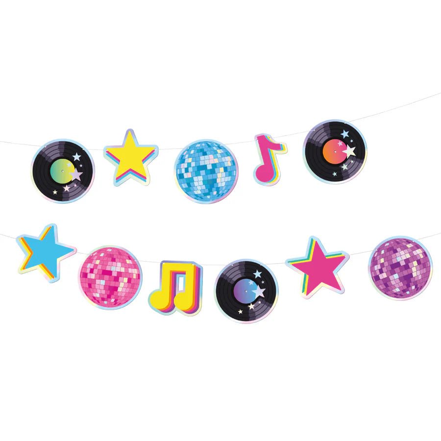 Guirnalda Discoteca Retro 150 cm – Decoración Colgante Vintage – 1 ud - NAROSA SWEET PARTY