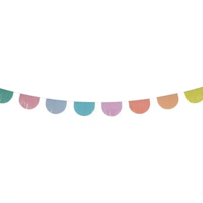 Guirnalda de flecos pastel multicolor de 6 metros para decoración de cumpleaños
