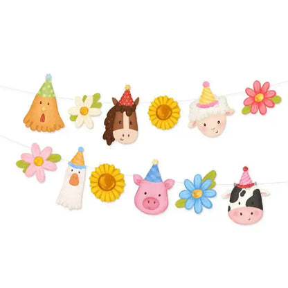 Guirnalda Granja con Animales 190x24 cm - NAROSA SWEET PARTY