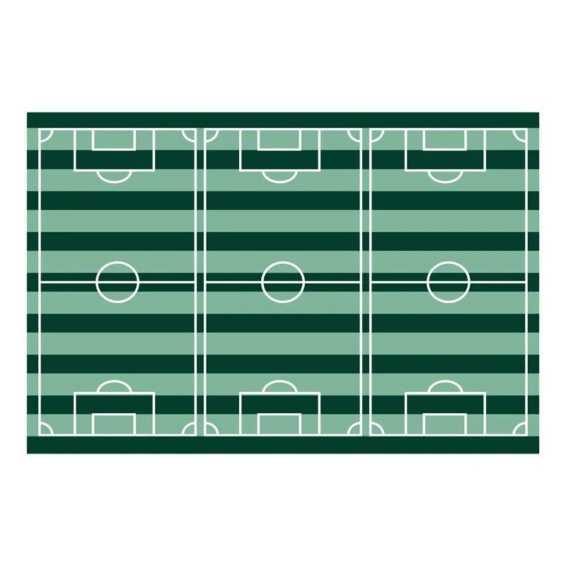 Mantel fútbol 120x180 cm en tonos verde menta y oscuro - NAROSA SWEET PARTY