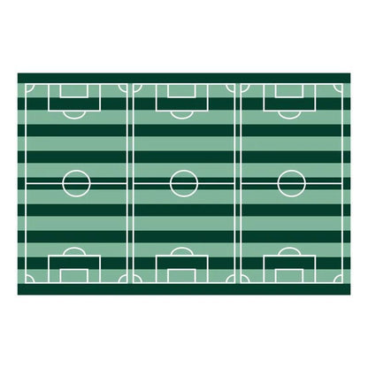 Mantel fútbol 120x180 cm en tonos verde menta y oscuro - NAROSA SWEET PARTY