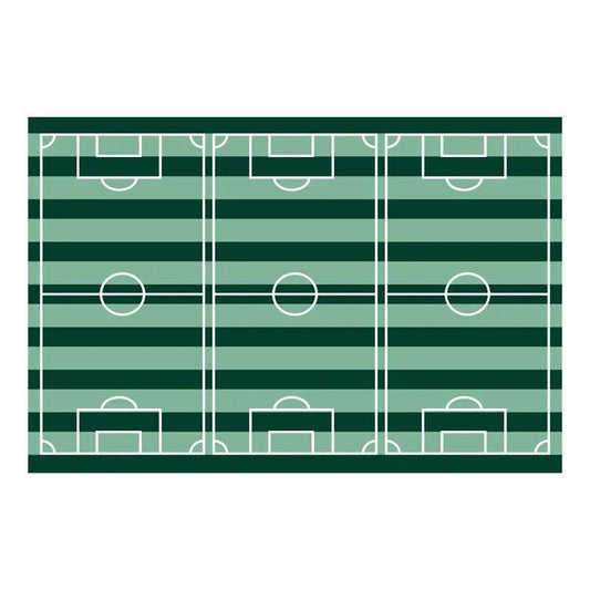 Mantel fútbol 120x180 cm en tonos verde menta y oscuro - NAROSA SWEET PARTY
