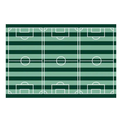 Mantel fútbol 120x180 cm en tonos verde menta y oscuro - NAROSA SWEET PARTY