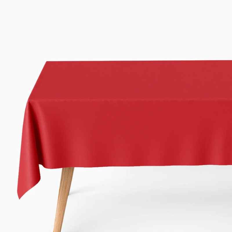Mantel Papel Plegado Impermeable Metalizado Rojo 1.20 x 1.80 m - NAROSA SWEET PARTY
