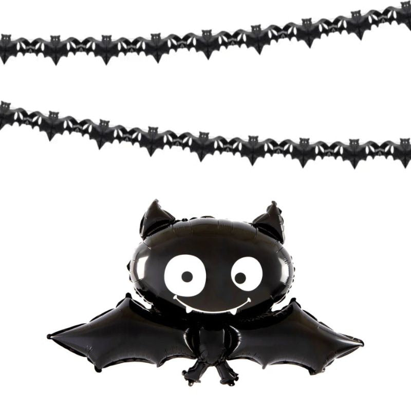 Pack Decoración Halloween Murciélago - Menaje Temático Completo - NAROSA SWEET PARTY