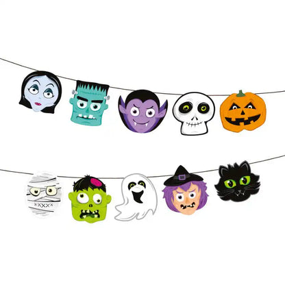 Pack Halloween Monsters – Menaje, Globos y Guirnalda - Narosa Sweet Party Barcelona