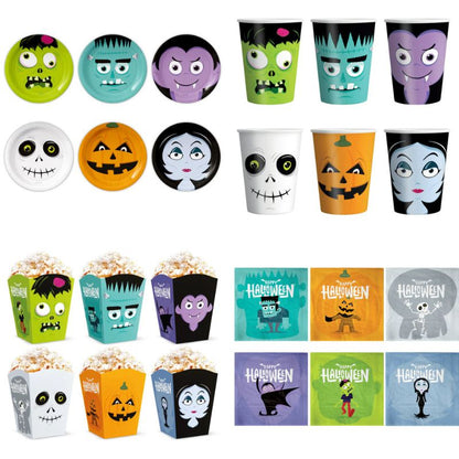 Pack Halloween Monsters – Menaje, Globos y Guirnalda - NAROSA SWEET PARTY