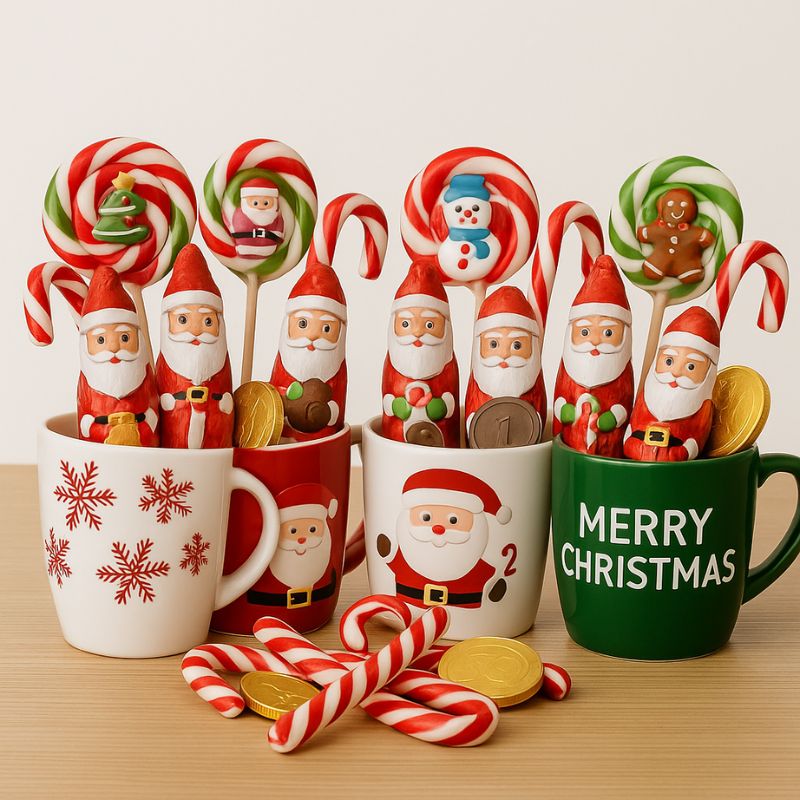 Papá Noel de Chocolate con Leche 25 g – Por Unidad - NAROSA SWEET PARTY