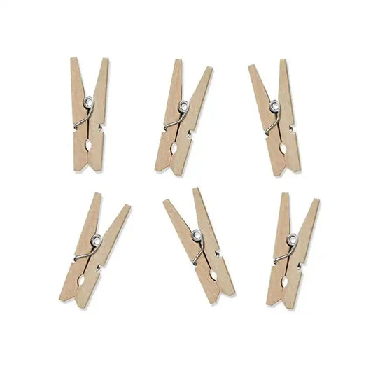 Pinzas de madera natural 3,5 cm (pack 10 uds) - Narosa Sweet Party Barcelona