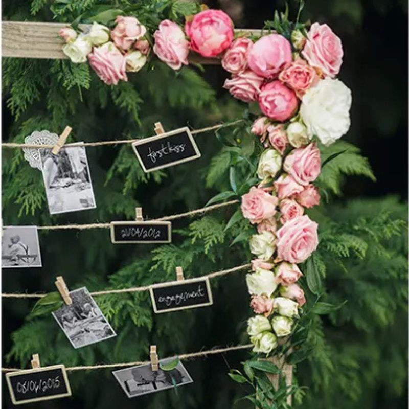 Pinzas de madera natural 3,5 cm (pack 10 uds) - NAROSA SWEET PARTY