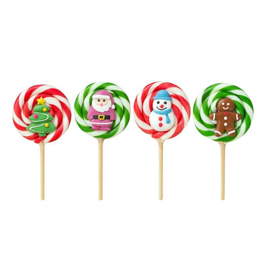 Piruletta Navideña con Figuras – 80 g - Por Unidad - NAROSA SWEET PARTY