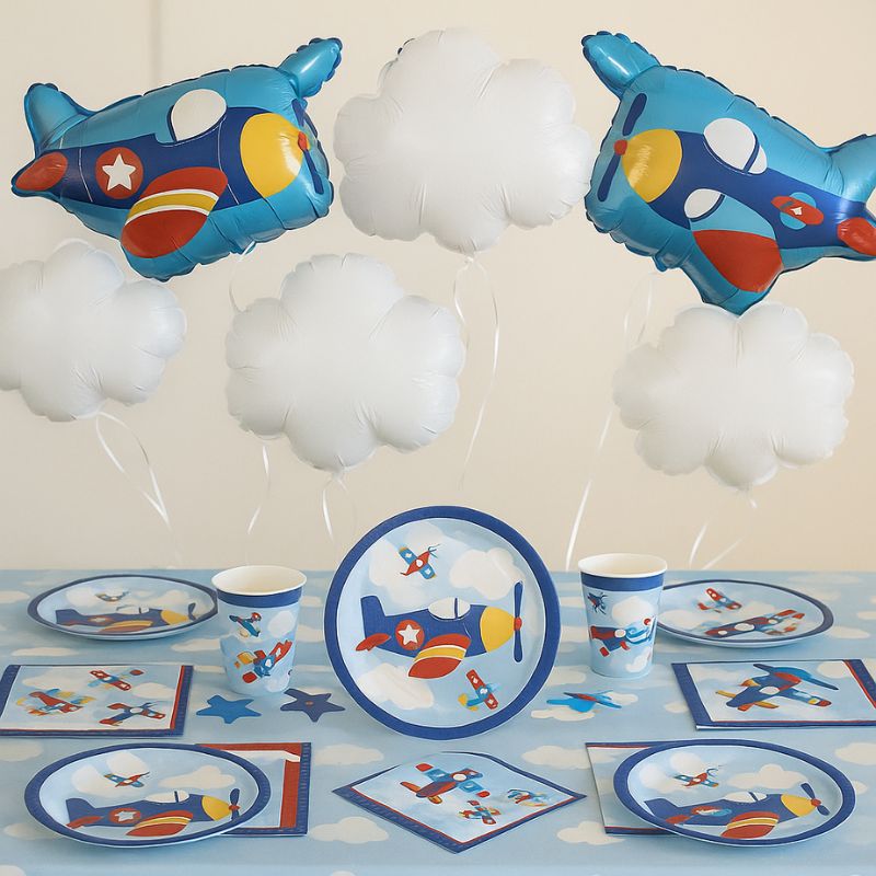 Platos 18 cm Pequeño Aviador - Pack de 8 unidades - NAROSA SWEET PARTY