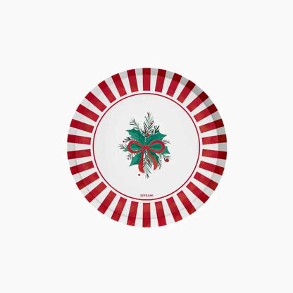 Platos de Cartón Postre Navidad All I Want For Christmas Ø 17 cm (6 uds) - NAROSA SWEET PARTY