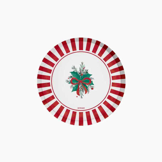 Platos de Cartón Postre Navidad All I Want For Christmas Ø 17 cm (6 uds) - NAROSA SWEET PARTY