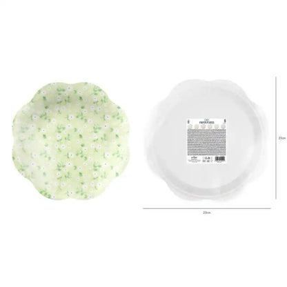 Platos de papel pradera para cumpleaños infantil