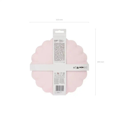 Platos de plástico Frill Rosa (22x22 cm) – 4 uds - NAROSA SWEET PARTY