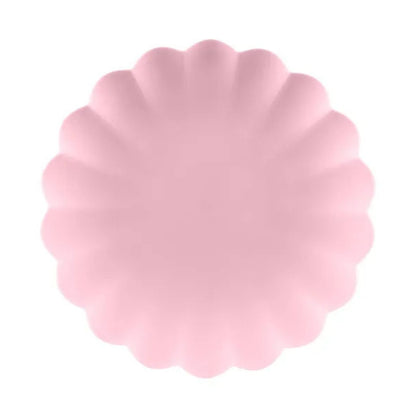 Platos de plástico Frill Rosa (22x22 cm) – 4 uds - NAROSA SWEET PARTY
