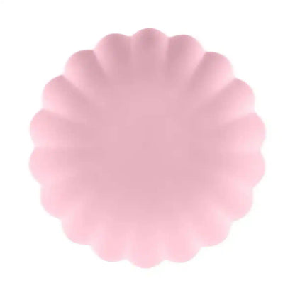 Platos de plástico Frill Rosa (22x22 cm) – 4 uds - NAROSA SWEET PARTY
