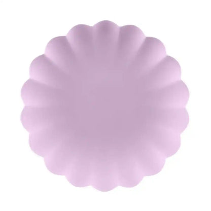 Platos de plástico Frill Violeta (22x22 cm) – 4 uds - Narosa Sweet Party Barcelona