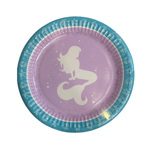 Platos Mermaid Shine 18 cm - Pack 8 uds - NAROSA SWEET PARTY