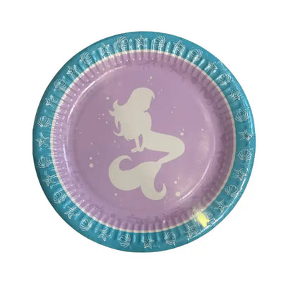Platos Mermaid Shine 18 cm - Pack 8 uds - Narosa Sweet Party Barcelona