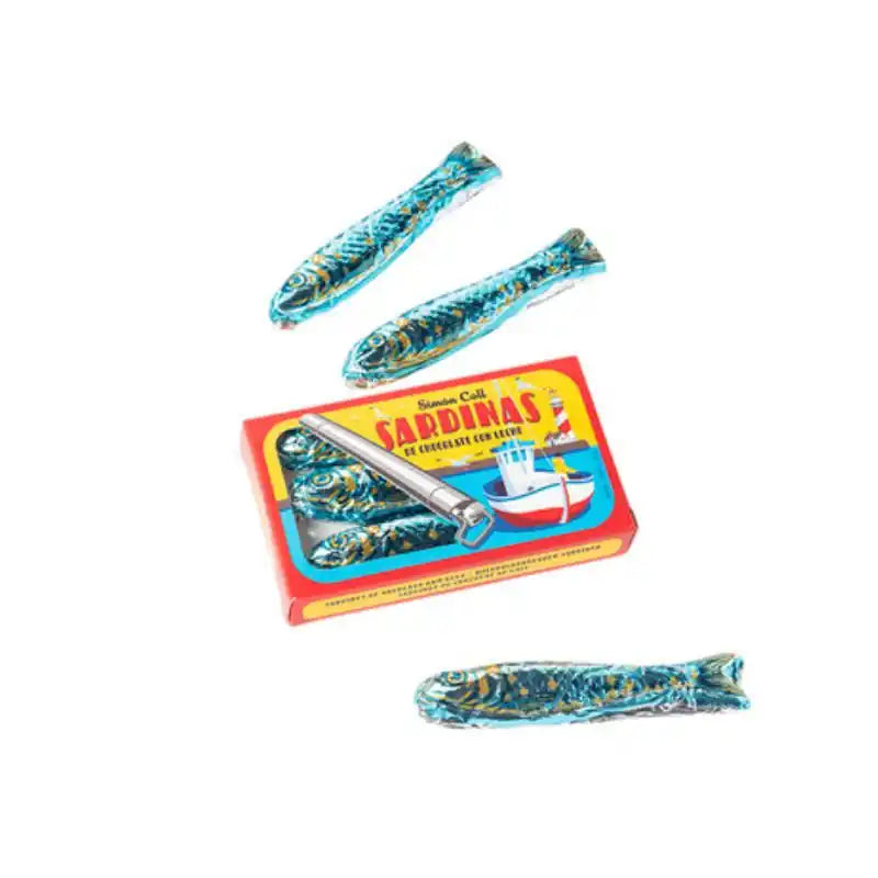 Sardinas de Chocolate con Leche 24 g – Caja Individual - NAROSA SWEET PARTY