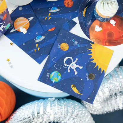 Servilletas Cosmos, 33 x 33 cm, 10 uds. - Narosa Sweet Party Barcelona