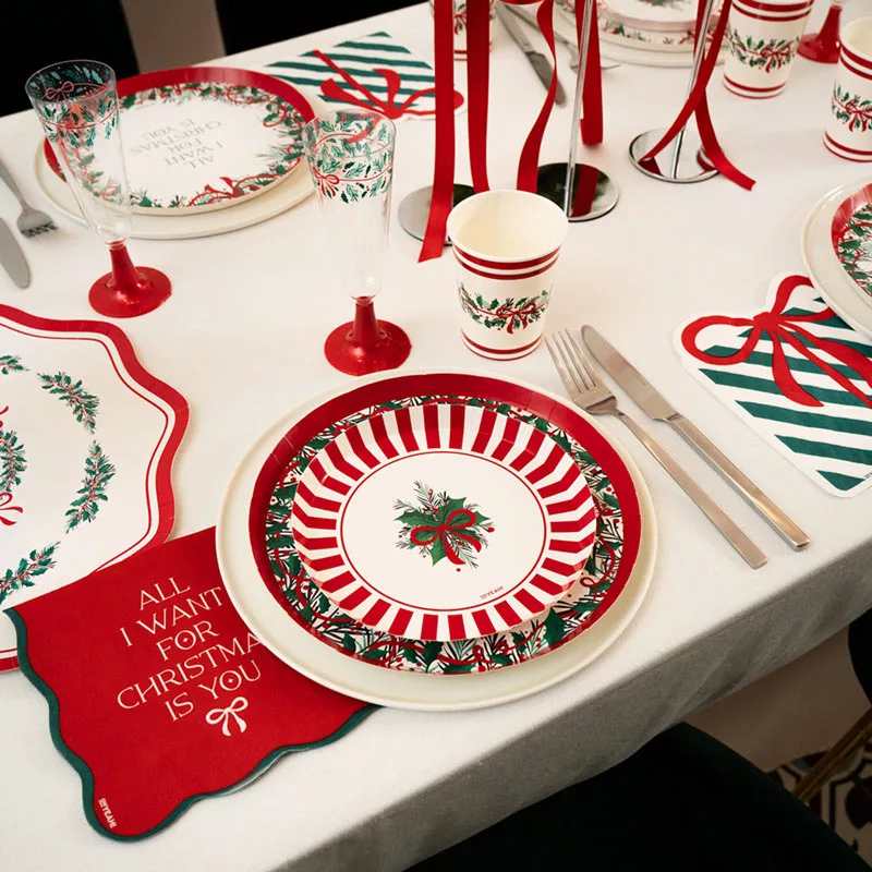 Servilletas de Papel All I Want For Christmas 33 x 33 cm (20 uds) – Rojo - NAROSA SWEET PARTY