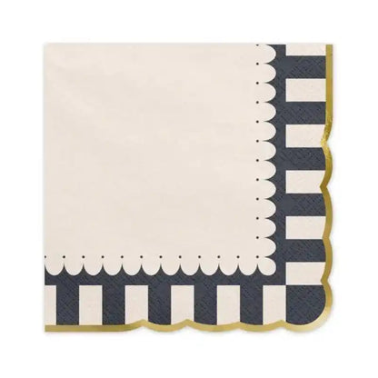 Servilletas de Papel con Borde Dorado – 33x33 cm (12 uds.) - Narosa Sweet Party Barcelona